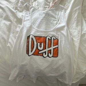 Universal Studios The Simpsons Duff Beer Tank Top